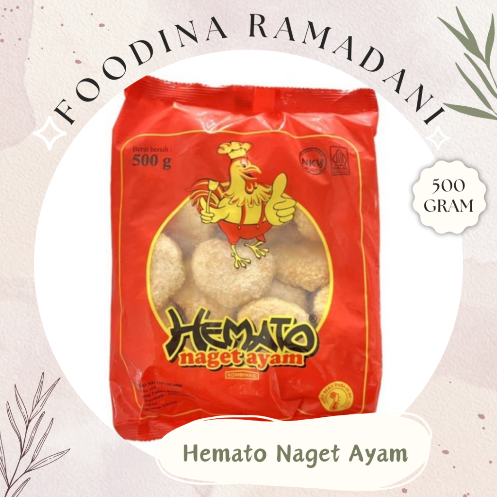 

HEMATO NAGET Ayam Kombinasi - Combination Chicken Nugget Fresh [ Berat 500gr ] Harga Per BKS