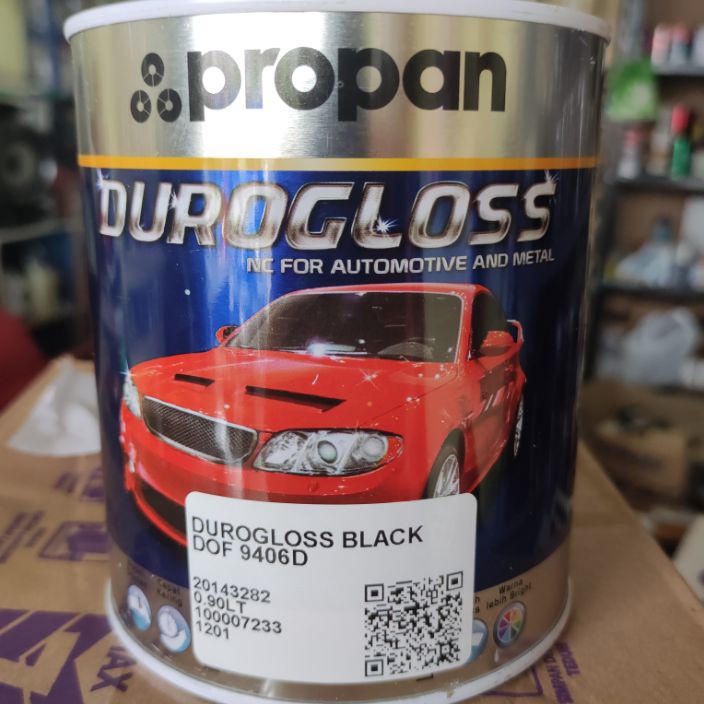 

KELUARAN TERBARU Cat hitam Doff Durogloss cat Black Doff 1kg 1Liter