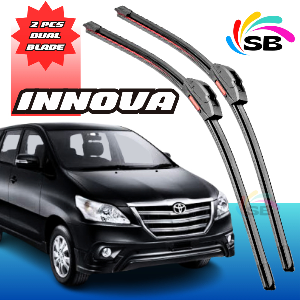 WIPER INNOVA ZENIX DOUBLE KARET WIPER INNOVA REBORN FRAMELESS WIPER INNOVA 2015 DUA KARET WIPER INNO