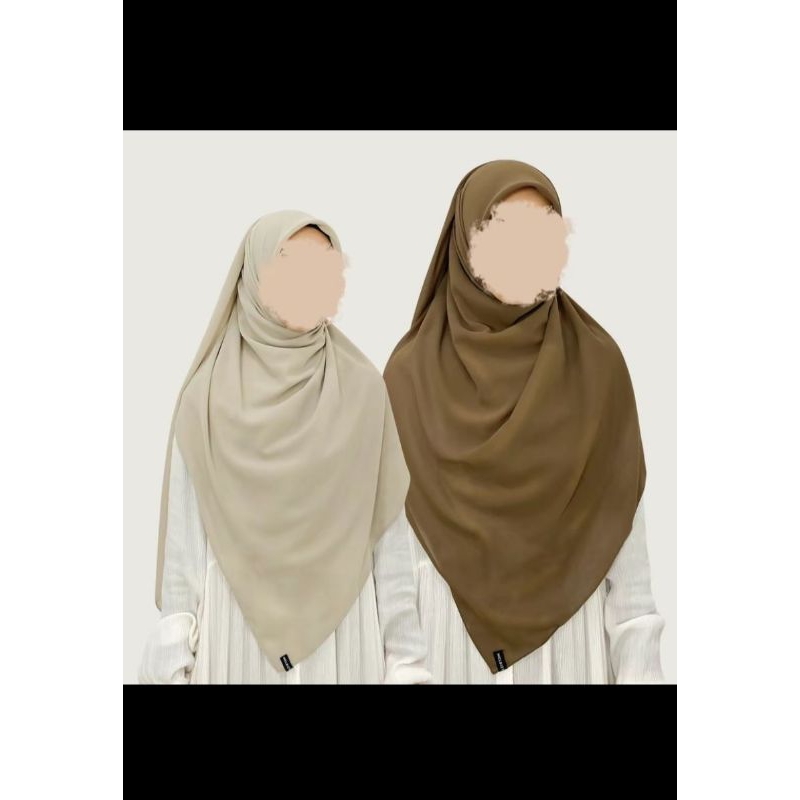 hijab segi 4 polos
