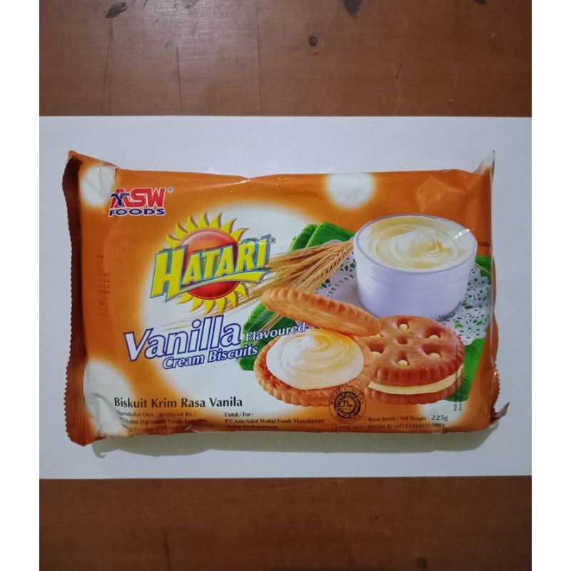 

biskuit cracker sandwich hatari krim vanilla