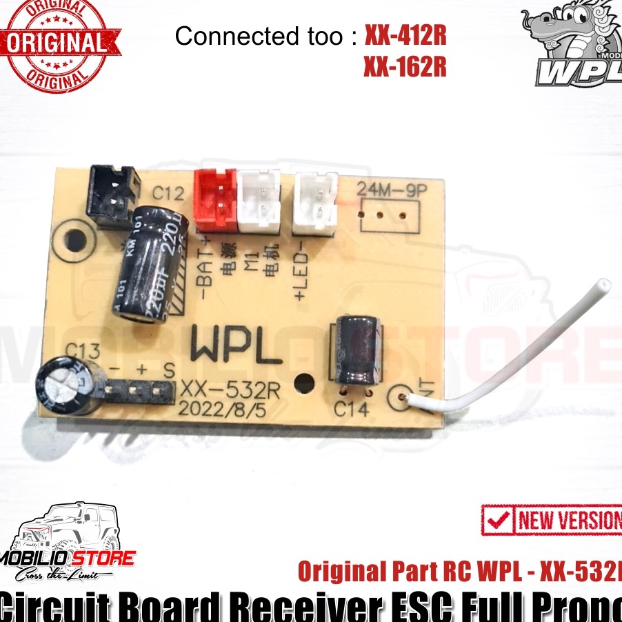 DISKON Original Part  Circuit Board Receiver ESC Full Propo RC WPL