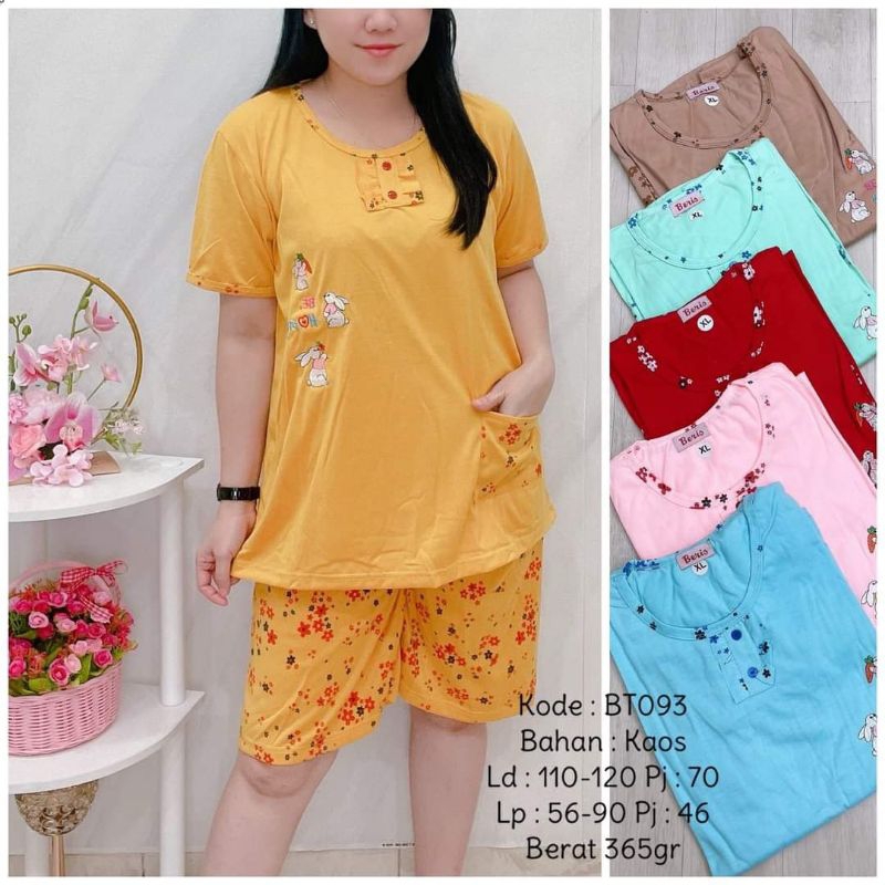 Baju tidur 3per4 Beris - St baju tidur wanita