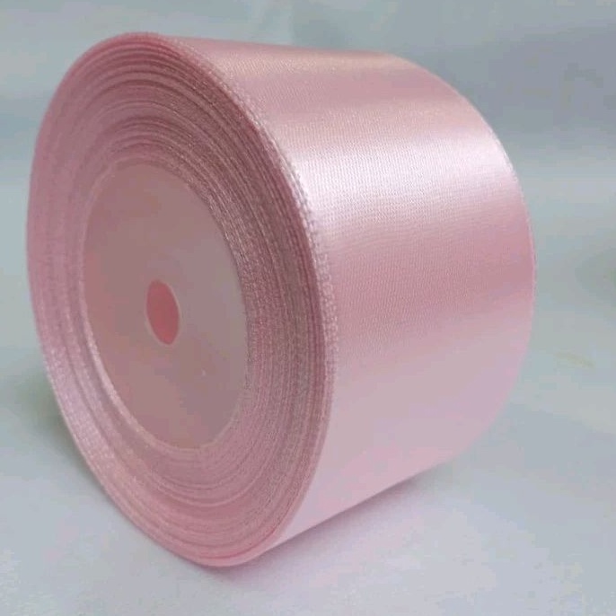 

EKSKLUSIF Pita satin pink baby 15 inch 4 cm Per roll