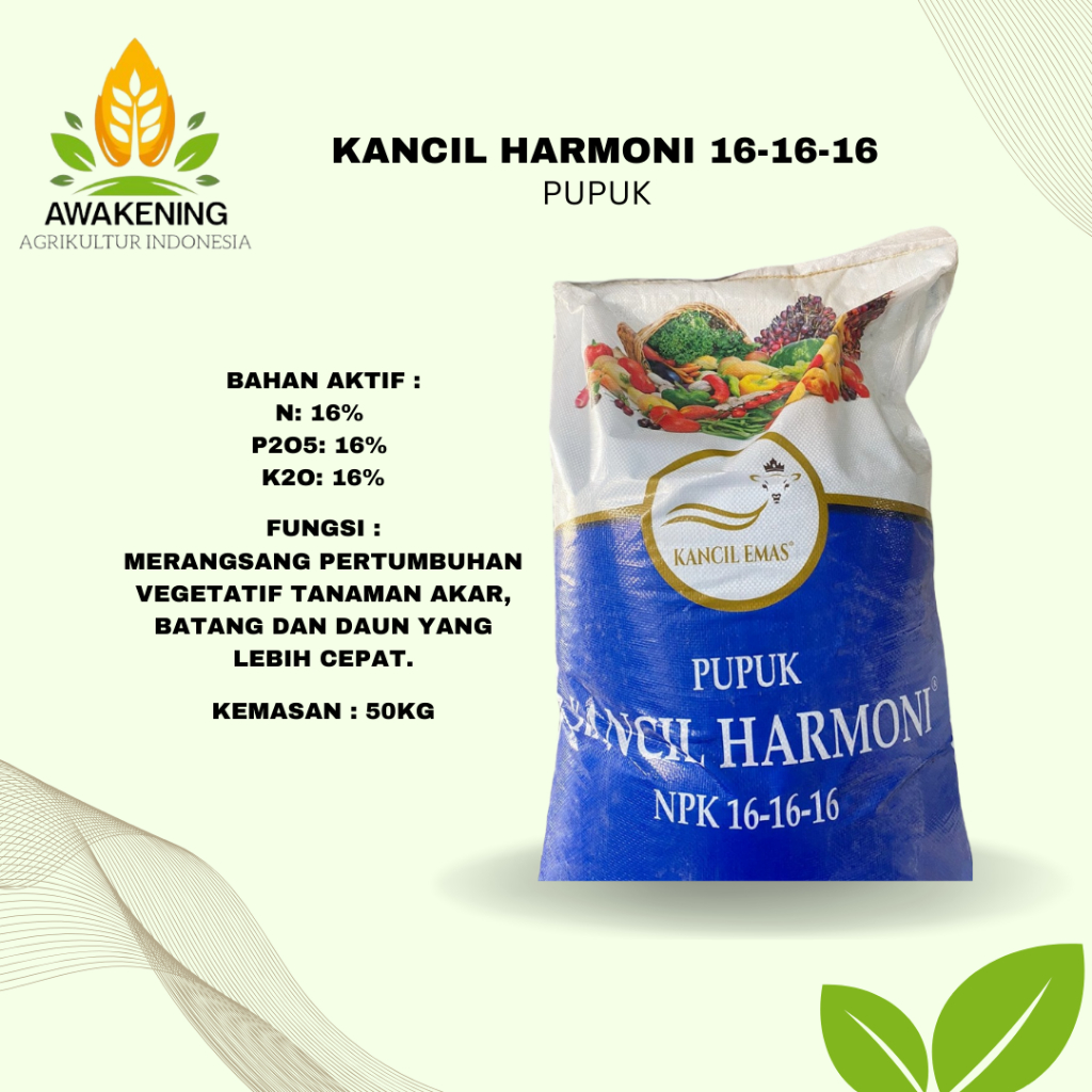 PUPUK KANCIL HARMONI 16-16-16 50KG