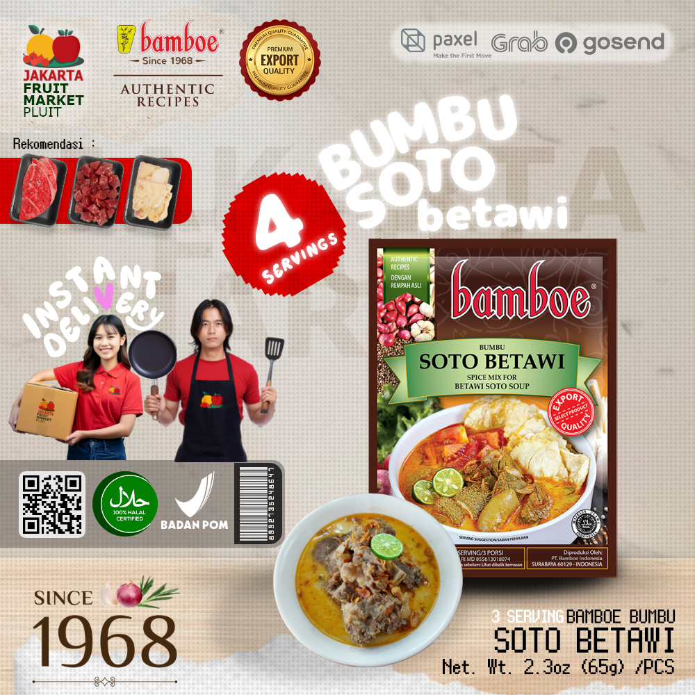 

BAMBOE SOTO BETAWI bumbu masak instant