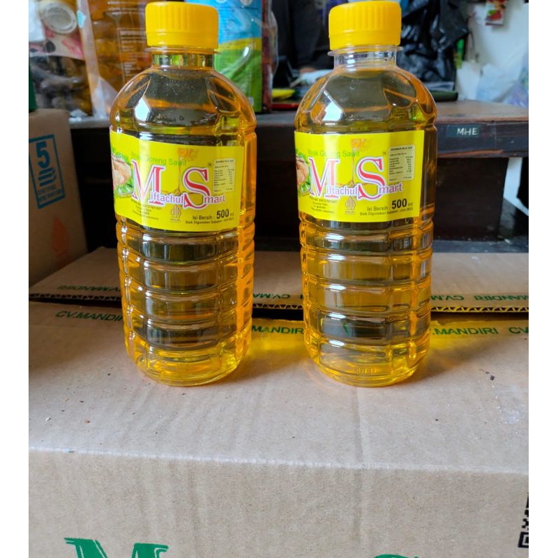 500ml Minyak Goreng Miftachul Smart Perkarton Isi 24botol