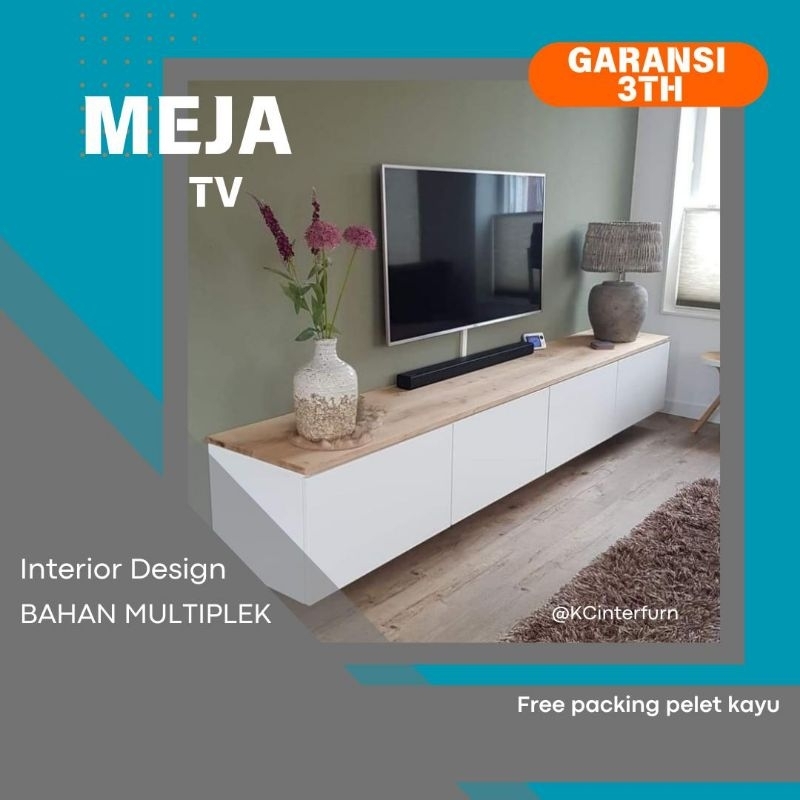 TV.6 Meja gantung meja melayang meja tv rak tv meja dinding rak dinding minimalis moderen