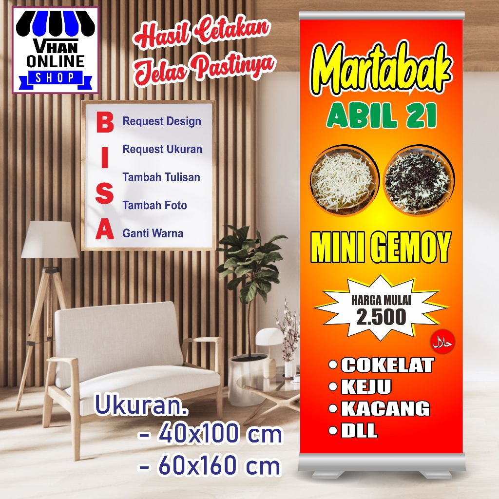 Cetak Banner Spanduk MMT Martabak Mini Manis Keren Murah