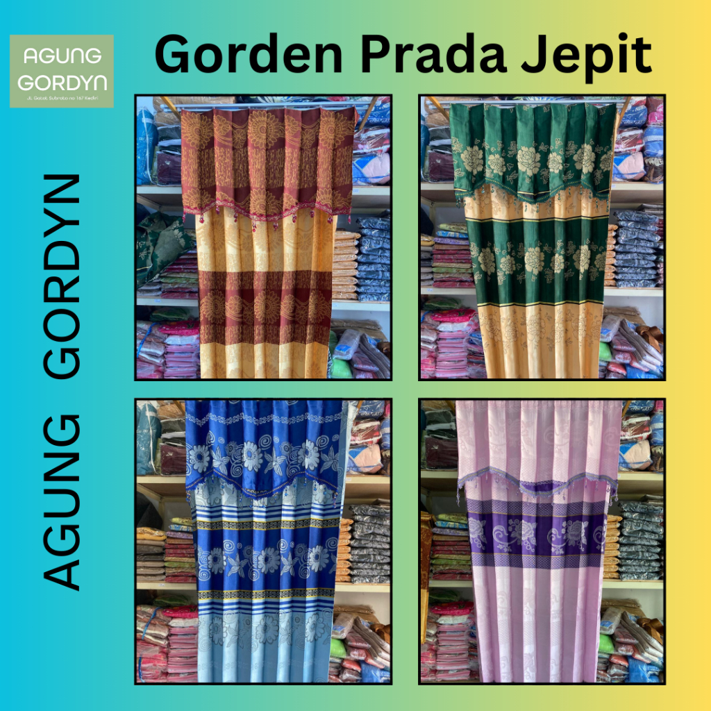 GORDEN PINTU KAMAR MOTIF PRADA JEPIT PONI 100x200