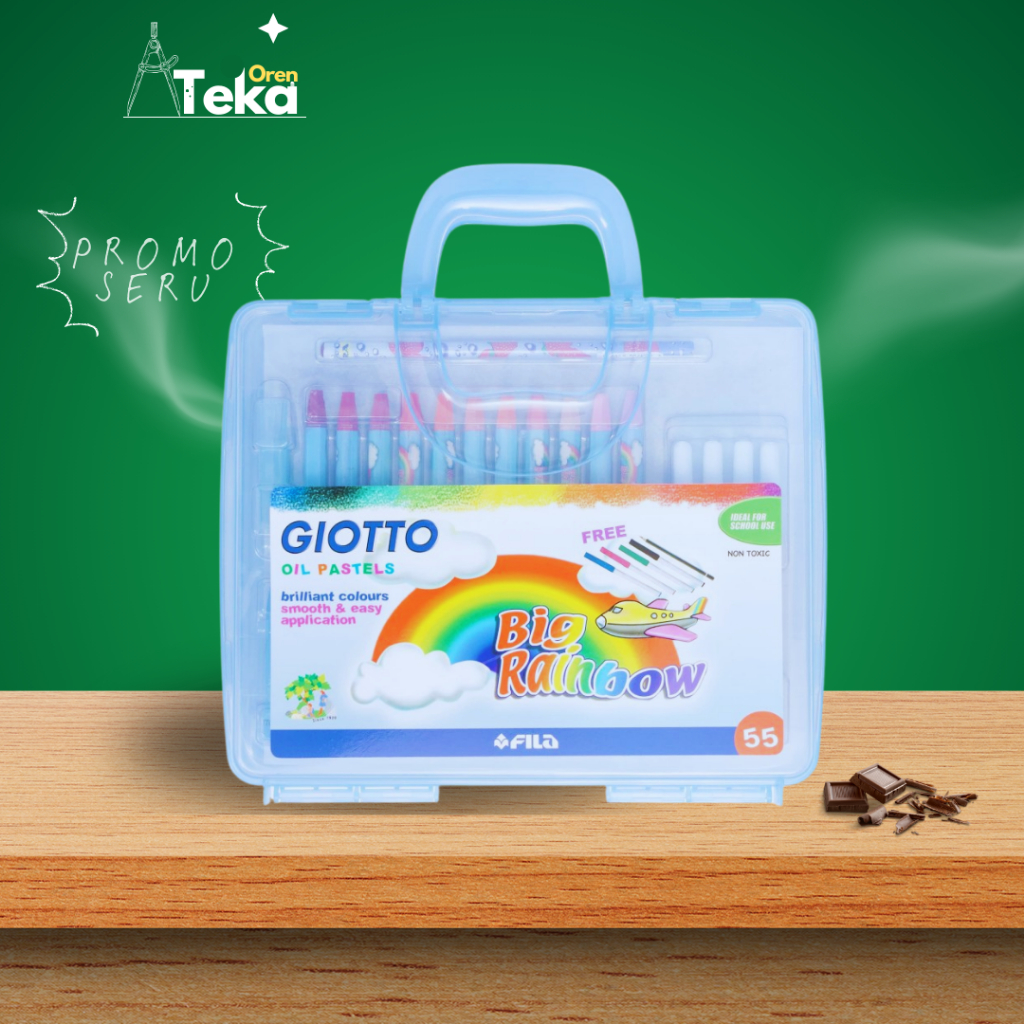

Giotto Oil Pastel Case 55 Colors - High-Quality Art Supplies for Artists and Students