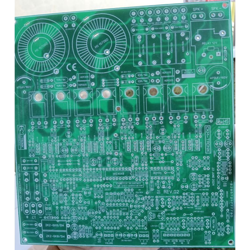 PCB power Class-D FBDF 8mosfet
