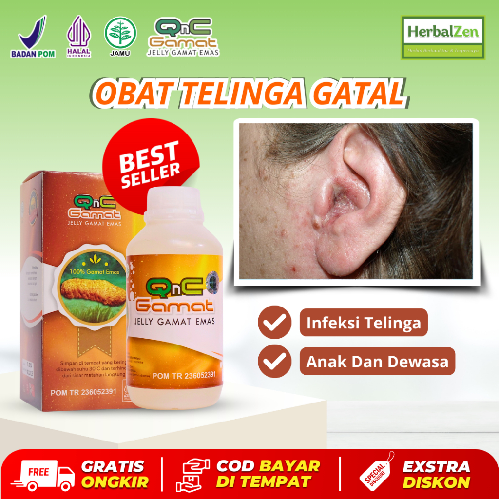 Obat Telinga Gatal Infeksi Telinga pada Anak dan Dewasa Qnc Gamat