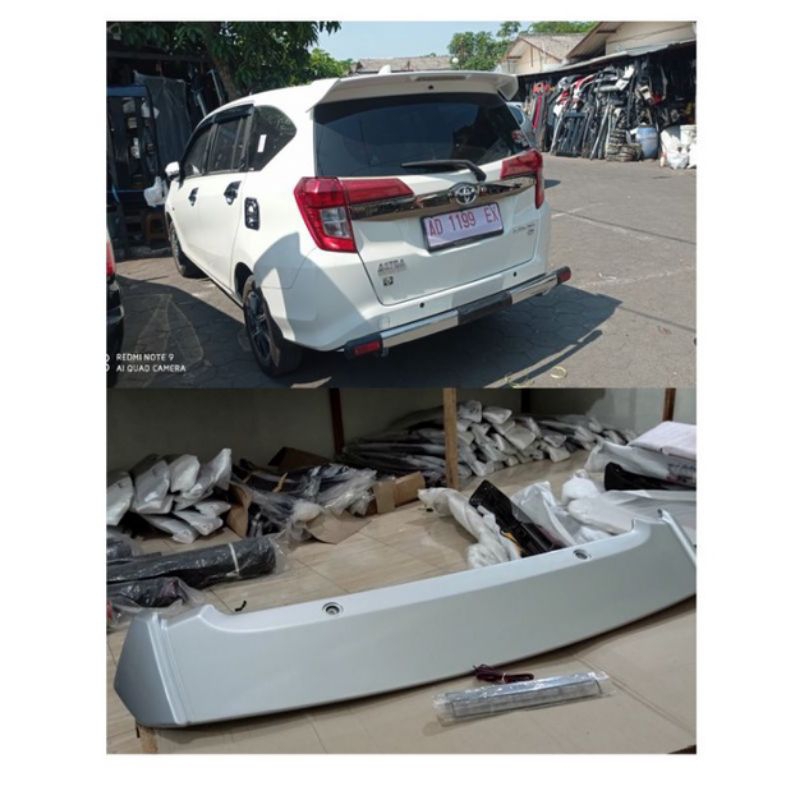 spoiler calya / spoiler sigra + lampu