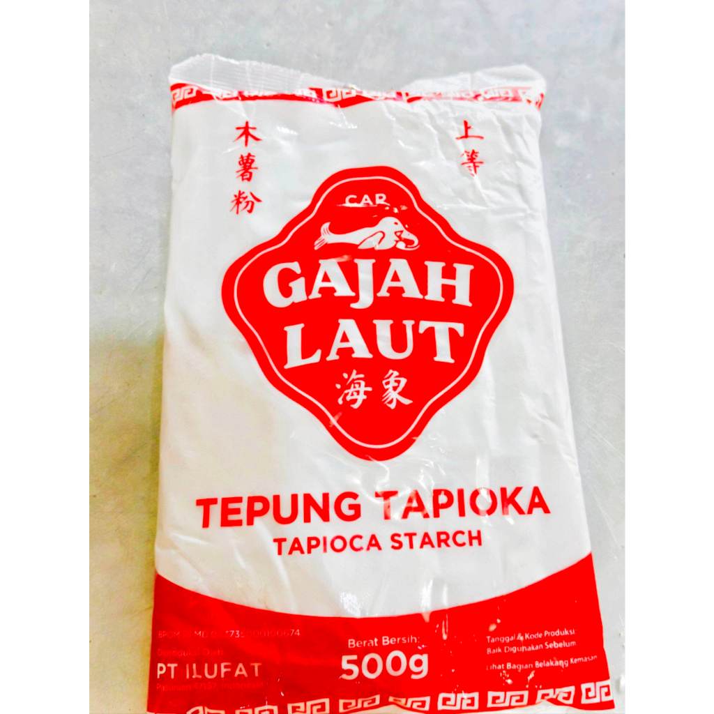 

Tepung Tapioka Cap Gajah Laut Kemasan 500 gr