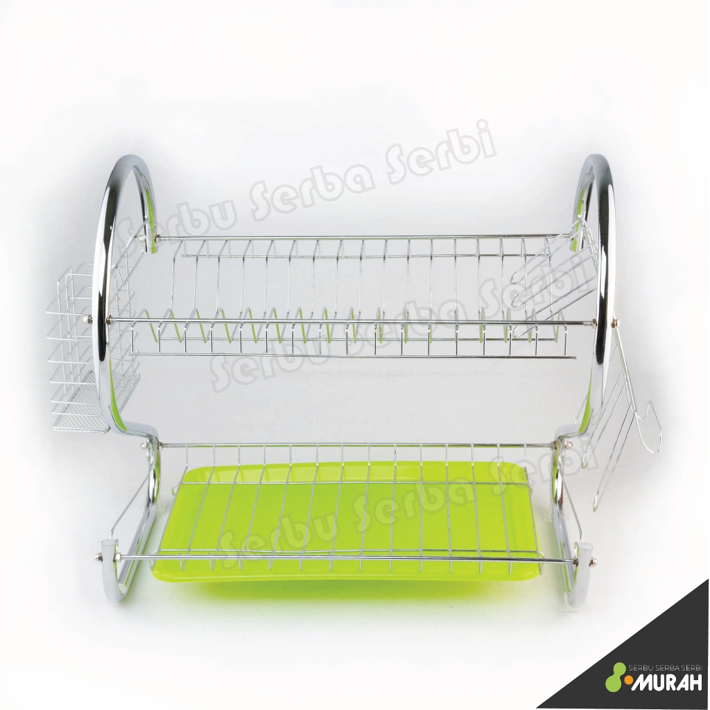 Premium Serbu Murah - Rak Piring Stainless Steel Gsf Rak Piring 2 Susun Minimalis - Rak Stainless -