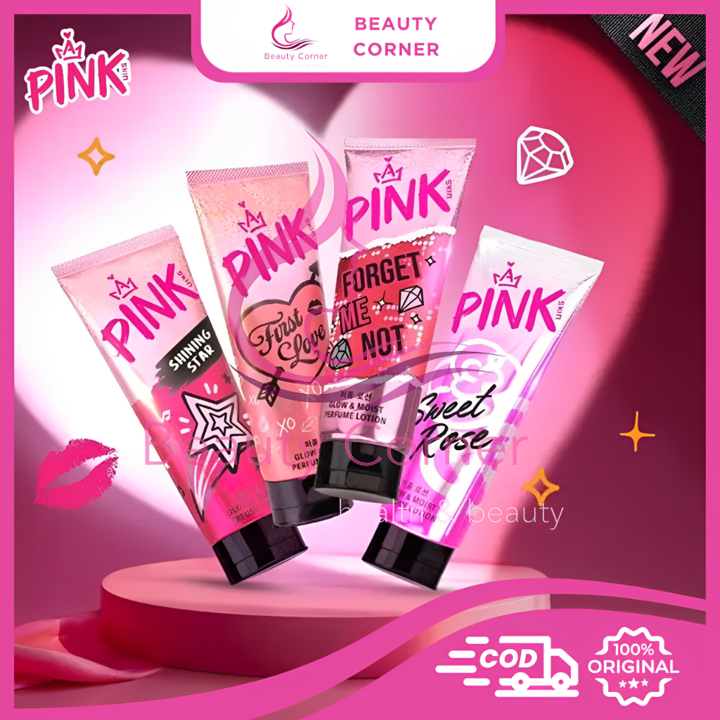Pink Skin Perfume Lotion Glow & Moist - 180ml