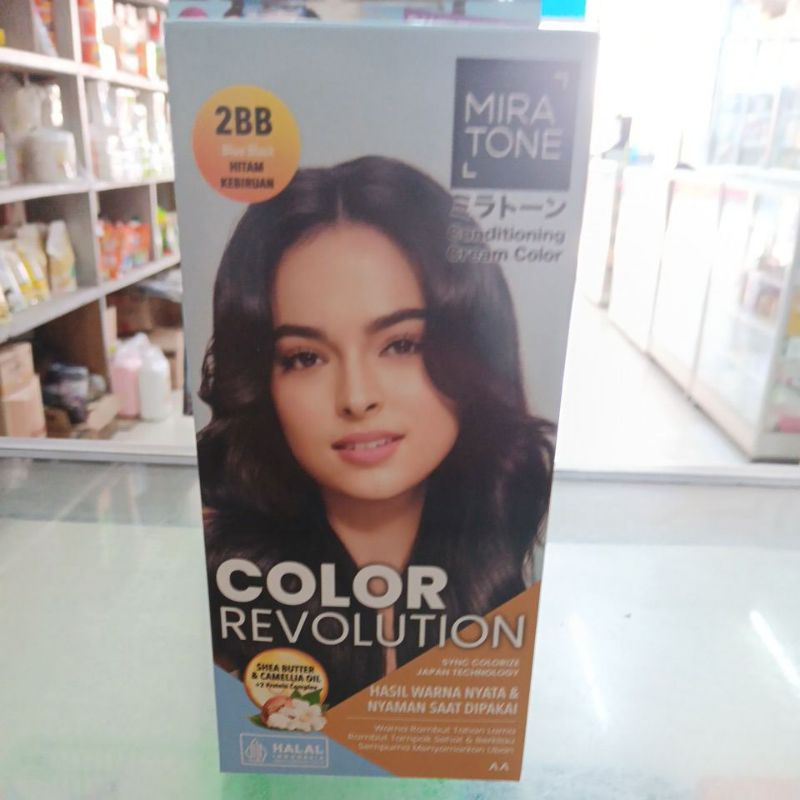 PEWARNA RAMBUT MIRATONE 2BB Blue Black / Hitam Kebiruan