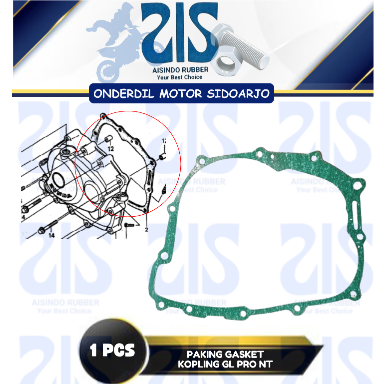 PAKING KOPLING TIGER/MEGA PRO/GL PRO NEOTECH/ GL MAX NEOTECH PERPAK GASKET PERPAK KLOS RENGKES KANAN