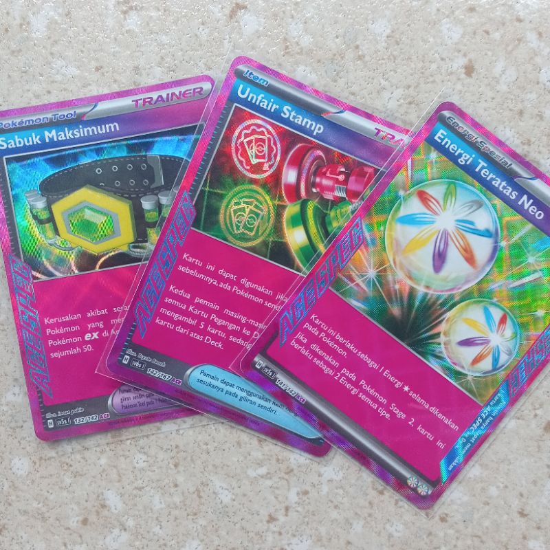 Kartu ACE Sabuk Maksimum - Unfair Stamp - Energi Teratas Neo Sv5s 132/142 | Sv6s 142/167 | Sv5s 141/