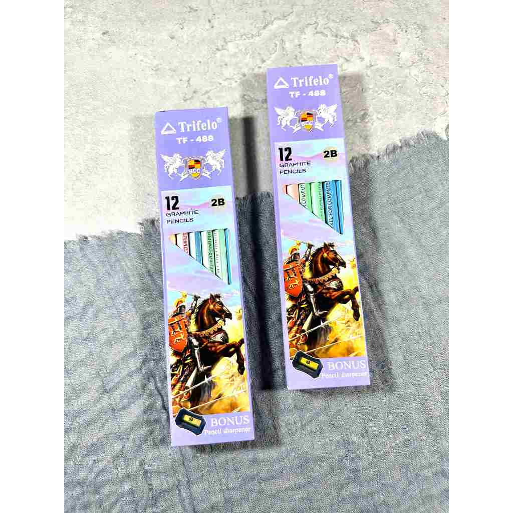 

(PAK)Pensil Trifello 2B + Rautan TF-488 / Pensil Trifello TF-488