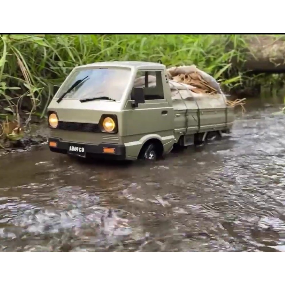 Waterproof Rc SUZUKI Carry Pickup WPL D14 D12 RTR full Propo Rc Car Skala 1:10 Diecast Mobil Remot
