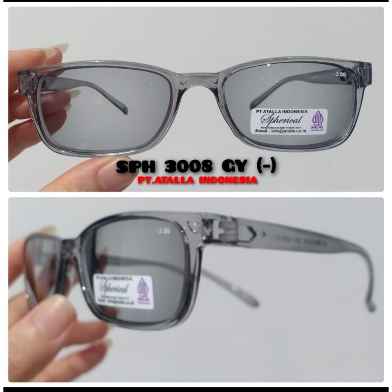 Kacamata minus lensa hitam gradasi trendy