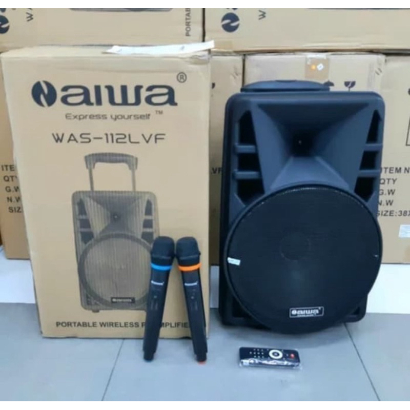 AIWA WAS 112LVF SPEAKER AKTIF PORTABLE 12 INCH ORIGINAL PRODUCT