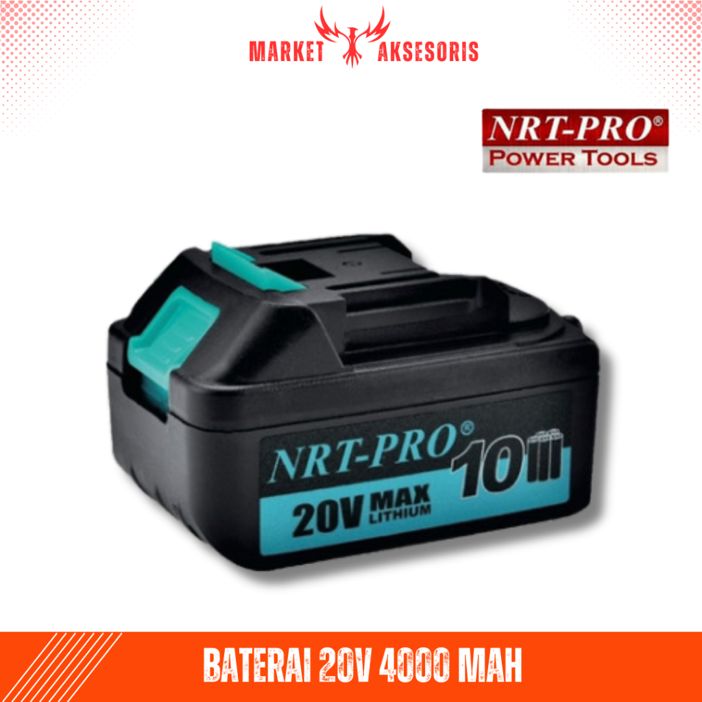 Battery 20v 2Ah 10 Cell Baterai NRT PRO 4A 2000 mAh Tipe LXT Power Tools Cordless SparePart Suku Cad