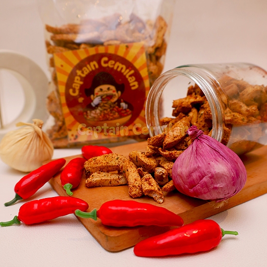 

wiw 1Kg Basreng Pedas Gurih Daun Jeruk renyah kriuk 1KG Captain Cemilan cemilan snack basreng kiloan