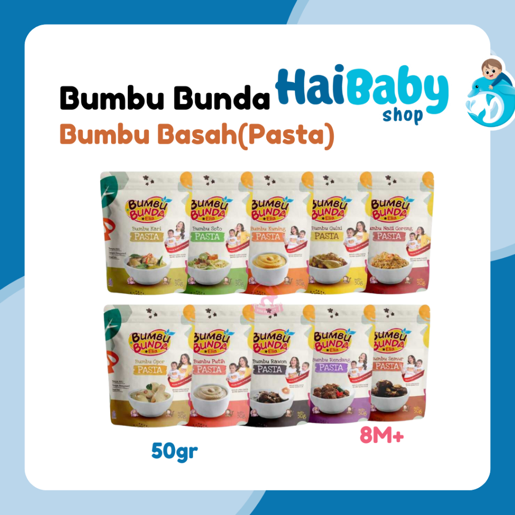 

Bumbu Bunda Elia Bumbu Basah Pasta Bumbu MPASI Bumbu Basah MPASI 50 Gram