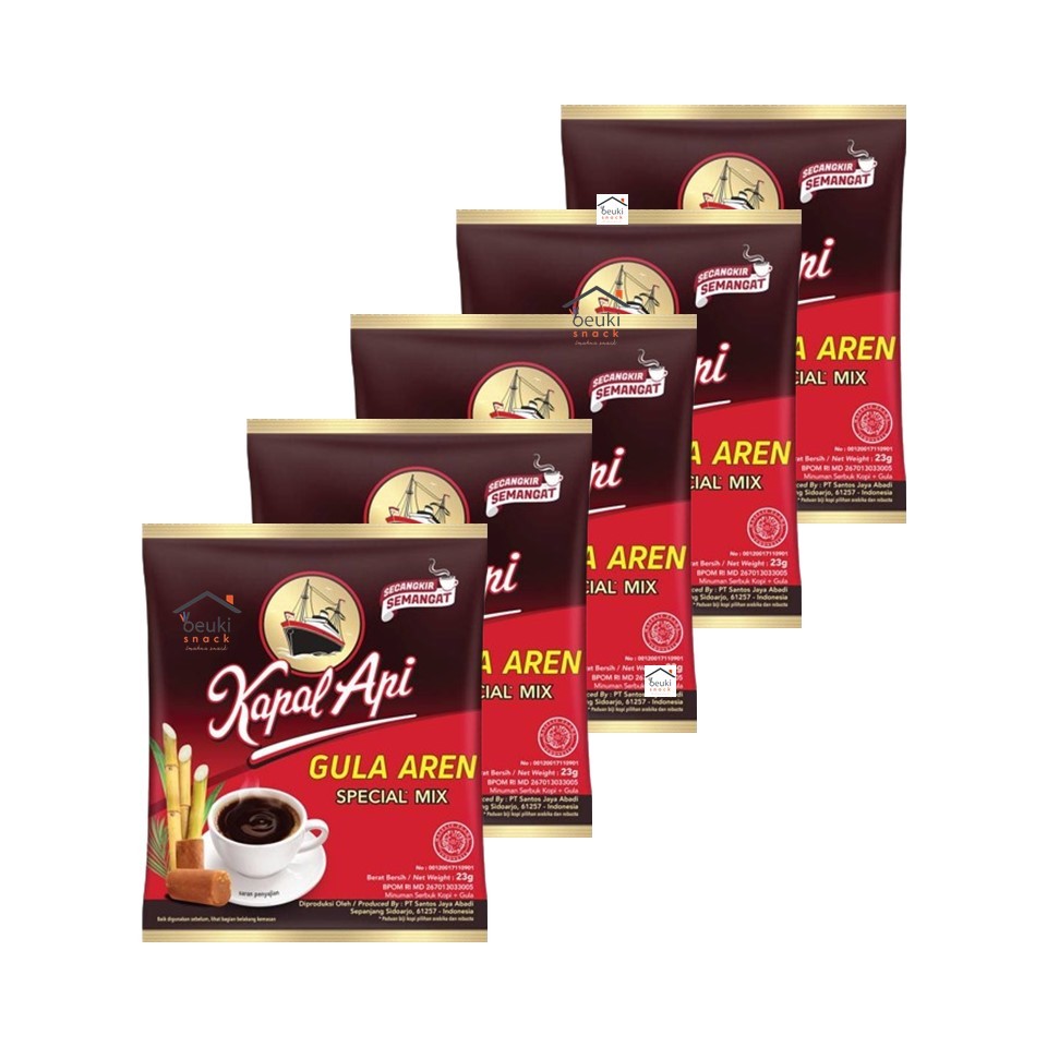 

5PCS Kapal Api Gula Aren Minuman Kopi Bubuk Indonesia