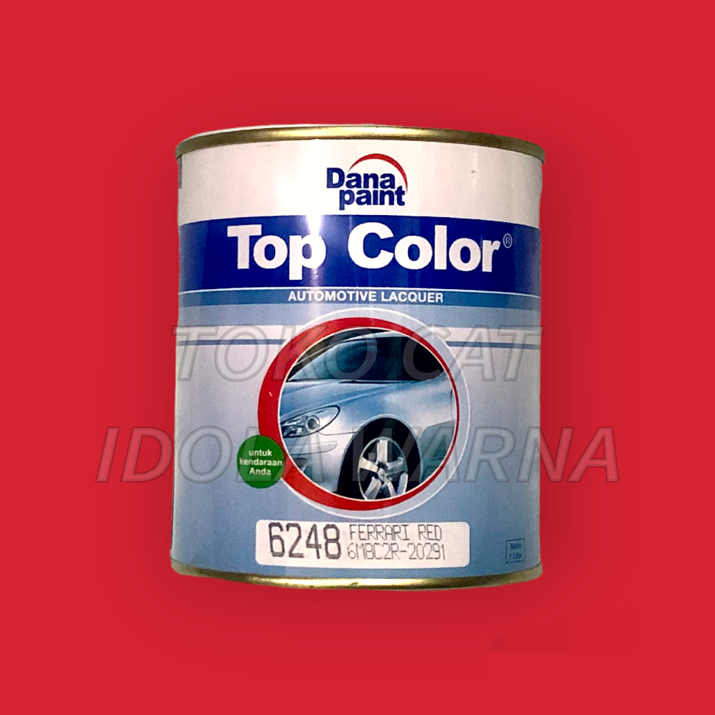 Cat SOLID/STANDAR/DUCO/NC TOP COLOR Warna Ferrari Red 6248 / Kemasan Kaleng