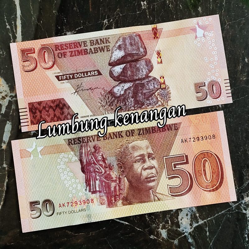 Uang asing Zimbabwe 50 Dollars