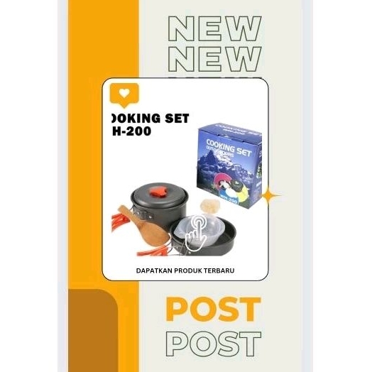COD Cooking Sheet Nesting masak nesting camping nesting praktis