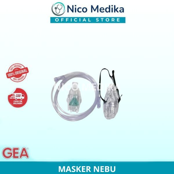 GEA Masker Nebulizer / Nebulizer Mask GEA Dewasa / Anak / Bayi
