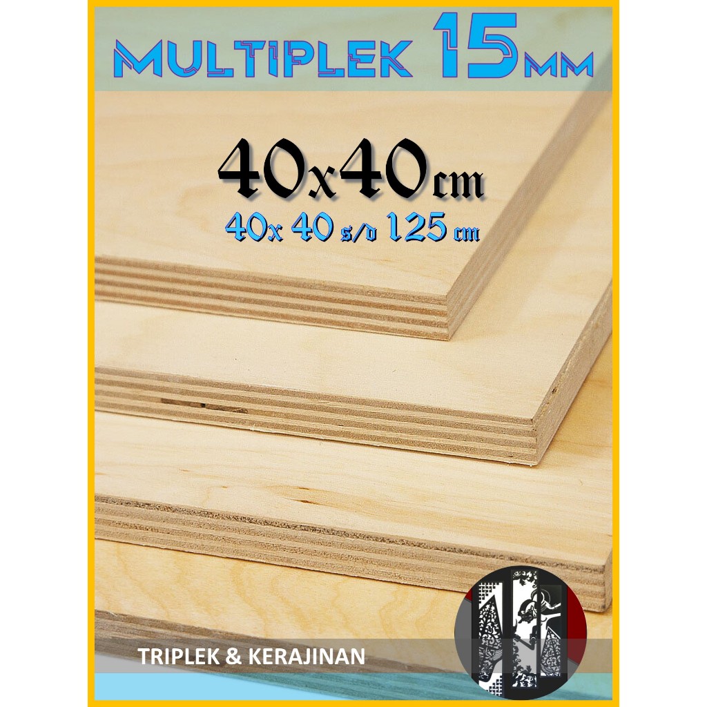 Multiplek | Triplek 15mm 40 x (40 s/d 125 cm) || Triplek | Multiplek 15 mm