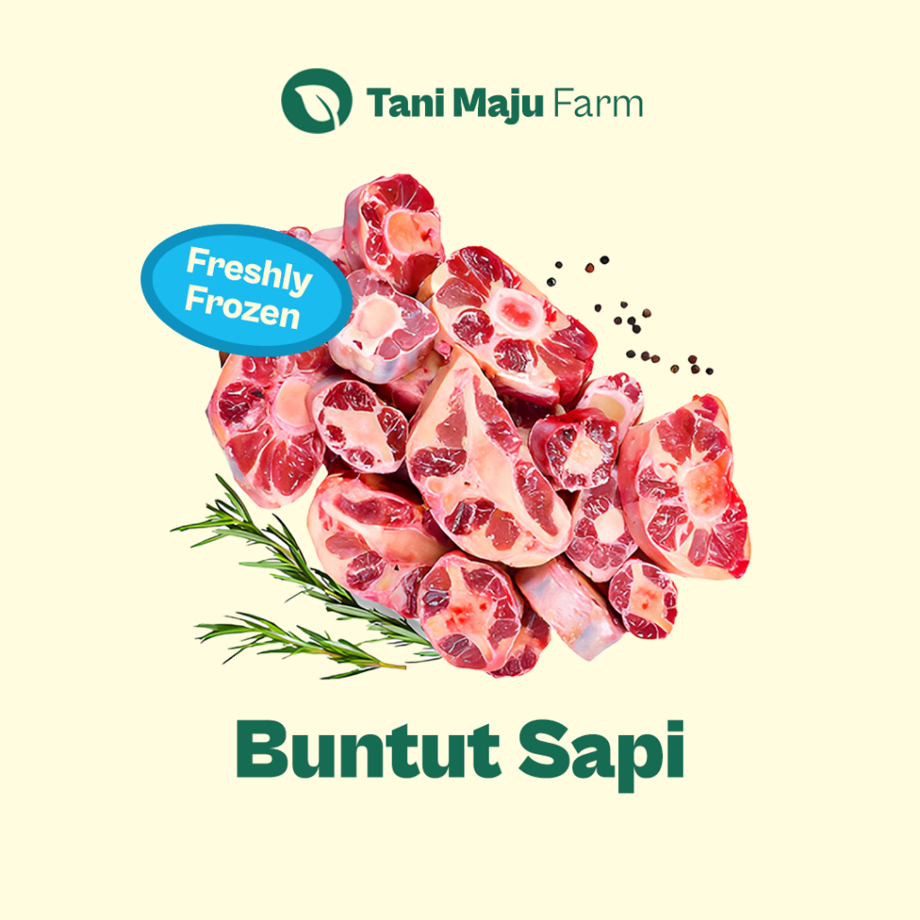 

TANI MAJU - Buntut Sapi Fresh (500 gram) - Daging Sapi