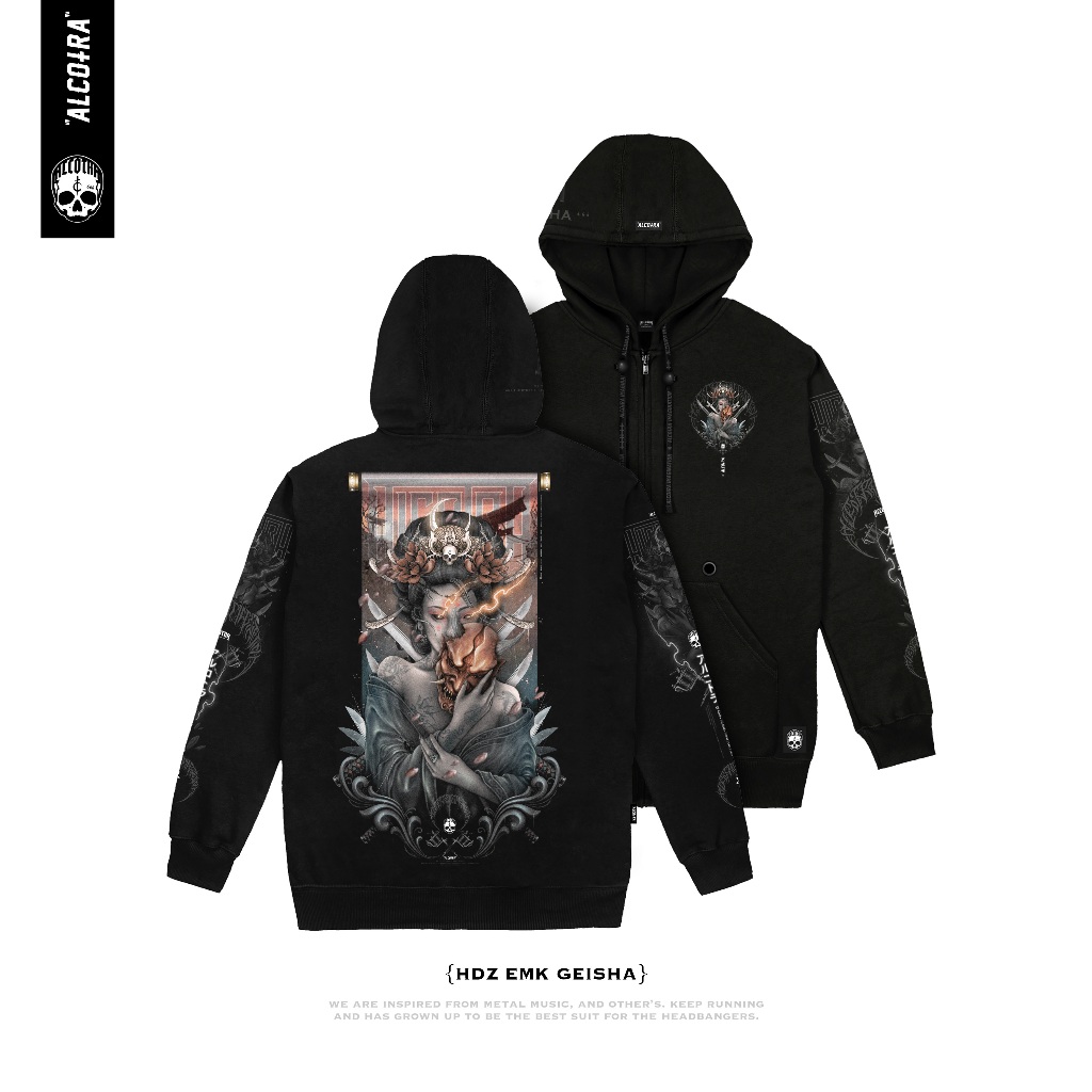 HDZ EMK GEISHA // HOODIE ZIPPER EMAKI GEISHA // HOODIE ZIPPER ALCOTRA