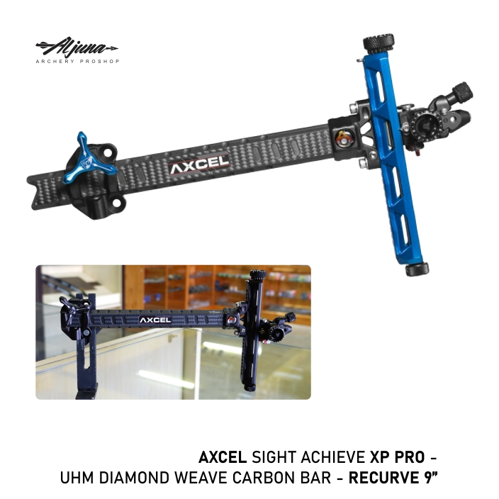 AXCEL SIGHT XP PRO UHM DIAMOND WEAVE CARBON BAR - RECURVE 9"