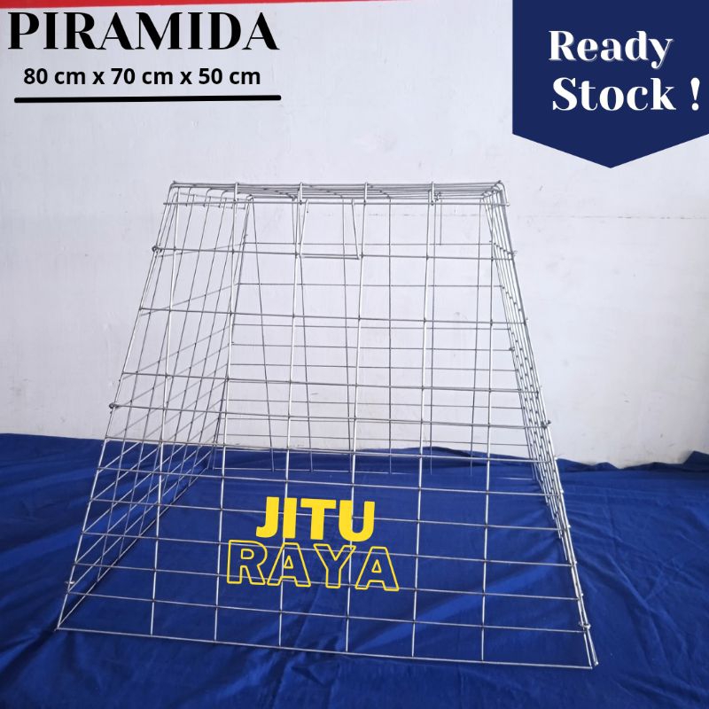 Kandang Galvanis Piramida {80x70x50} | Kurungan Ayam