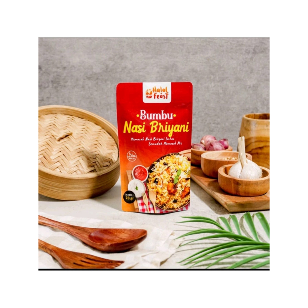 

Bumbu Nasi Briyani Kemasan Ekonomis 28 gr (4-6 Porsi)