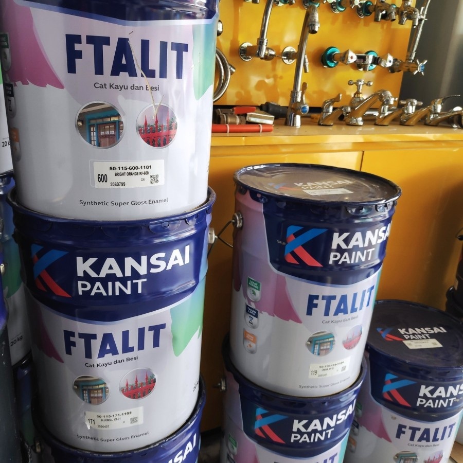 

FTALIT Cat Minyak Untuk Kayu dan Besi Ukuran 20KG Ready Semua Warna