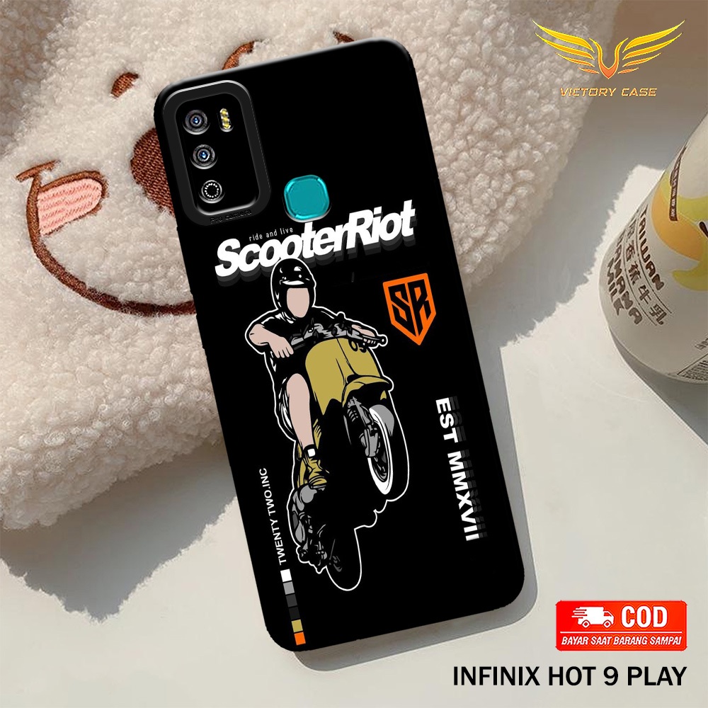 New Vespa Case - Softcase Infinix Hot 9 Play - Terbaru - Case Hp Infinix Hot 9 Play - Casing Infinix