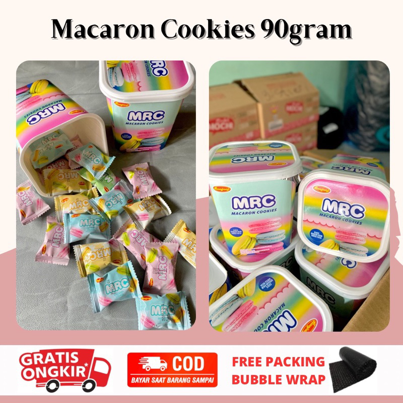 

RANJANI MRC MACARON COOKIES TOPLES ISI 20 | MACARON COOKIES 90GRAM