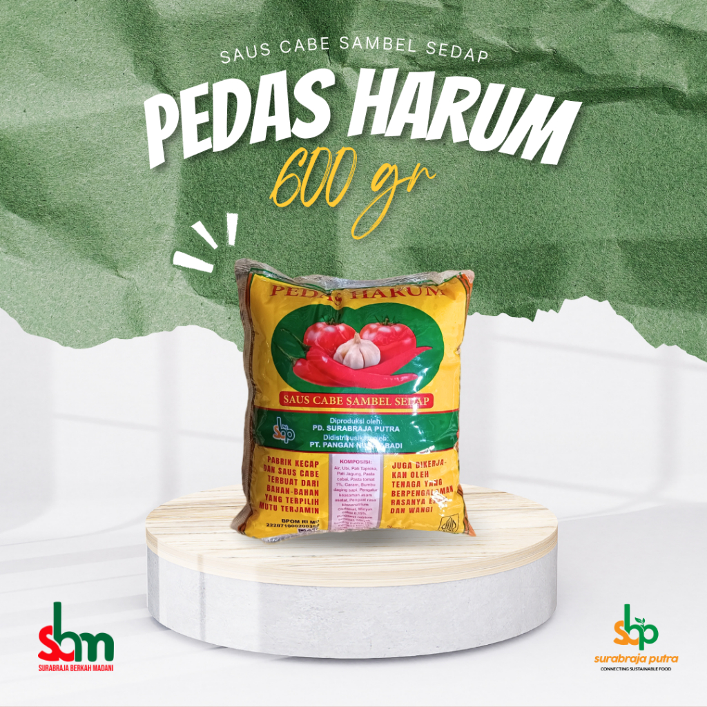 

Saus Sambal PEDAS HARUM 600 gr / Saus Cirebon / Saus Ubi Untuk Bakso dan Mie Ayam