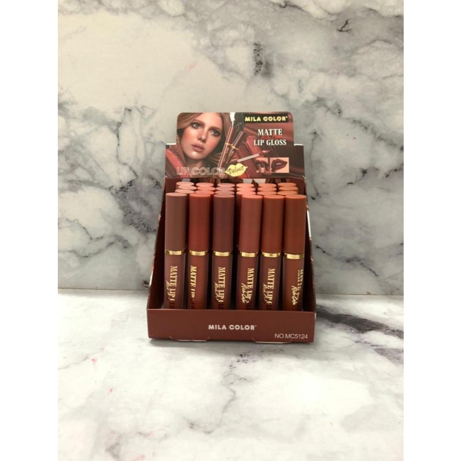 [LUSINAN] Lipgloss Mila Color Lip Color Velvet Matte MC-5124