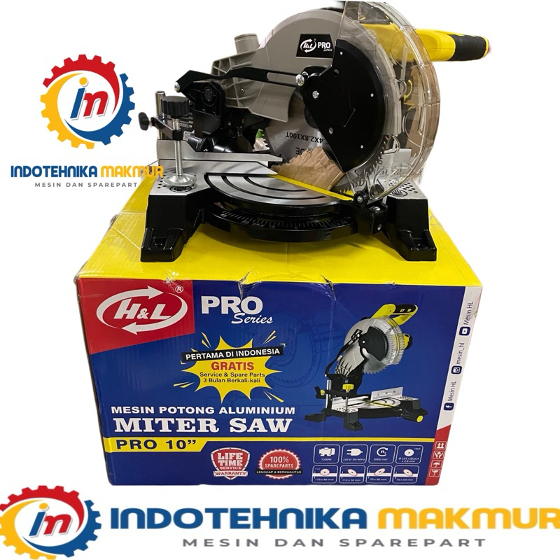H&L PRO Miter Saw 10 Inch Gergaji Listrik Mitre Saw HL PRO