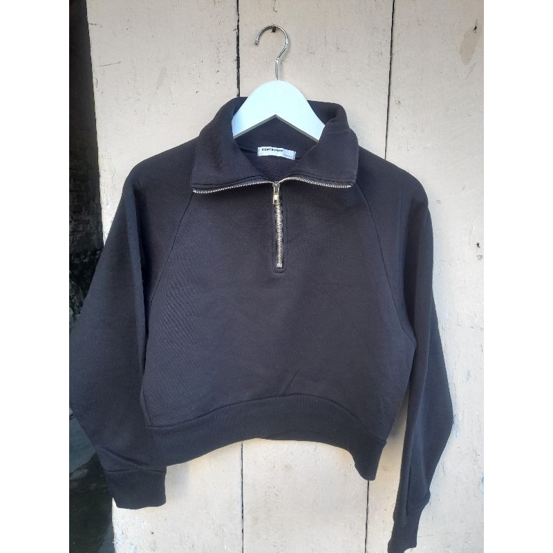 crewneck half Zipper