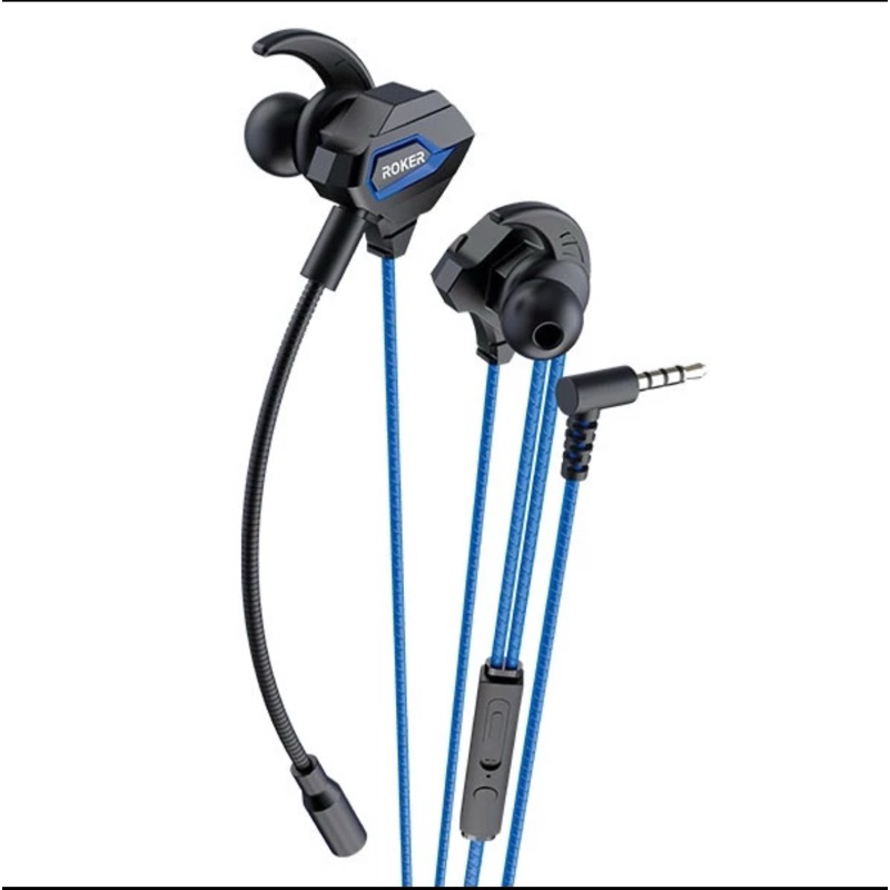 Earphone / Headset Gaming Roker Ak47 SUARA EXTRA LOUD BASS